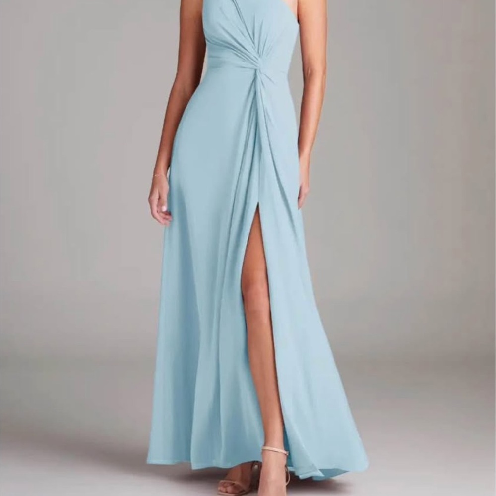 Azazie Light Blue Maxi Dress